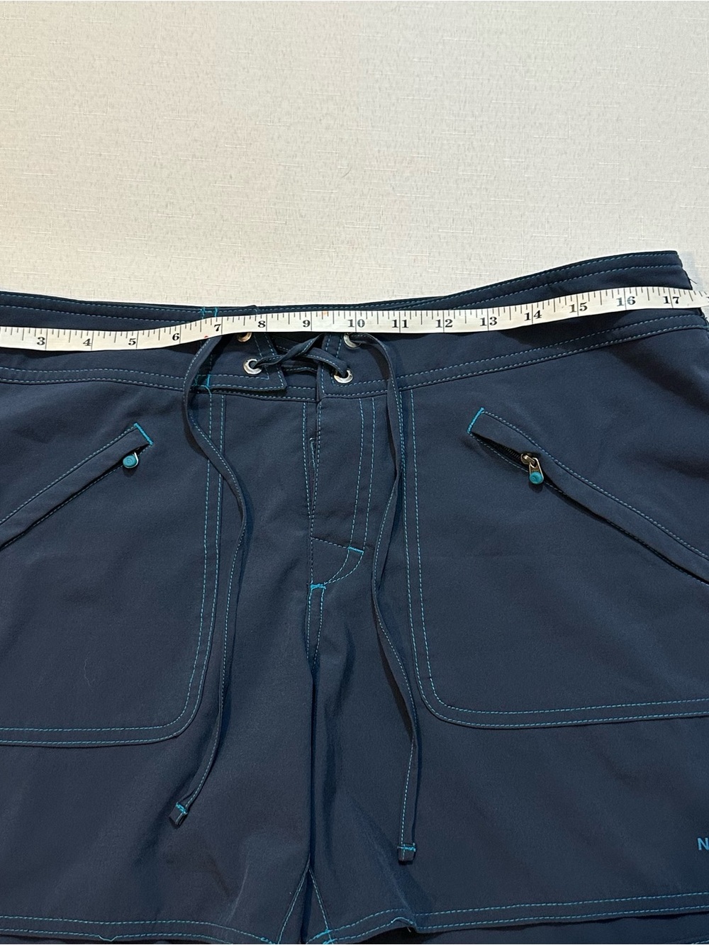 The North Face Women’s Navy Blue Board Shorts Swim Shorts Lace Up Large - Picture 6 of 16